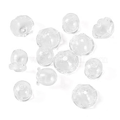12 pieza de tapas de abalorios de vidrio de 2 estilos para hacer campanillas de viento&nbsp;GLAA-TA0012-37