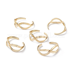 Bracelet manchette en laiton&nbsp;BJEW-P168-D02