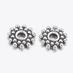 Getriebe Tibetan Silber Abstandsperlen&nbsp;X-AA119-NF