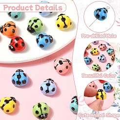 16 pezzo di perle di porcellana fatte a mano in 8 colori&nbsp;PORC-CJ0001-10