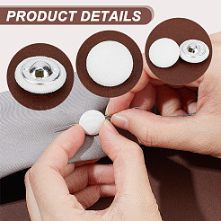 100 bouton à tige en tissu&nbsp;BUTT-NB0001-72B