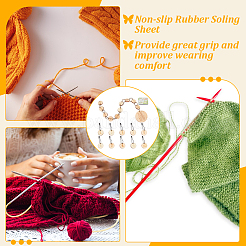 Contador de filas de punto con cuentas de madera número 1~10&nbsp;DIY-NB0010-23