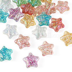 20 Stück transparente Acrylperlen mit UV-Beschichtung&nbsp;OACR-TA0001-67