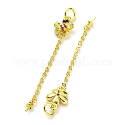 Blumenregal mit Messing-Mikropavé-Kupfer-Klammern mit Zirkonia-Beschichtung&nbsp;KK-F864-02G