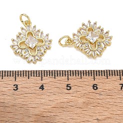 Messing micro pave klare zirkonia anhänger&nbsp;CU-CBA01AA-37G