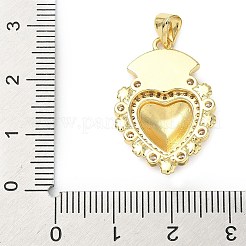 Colgante micropavé cubic zirconia de latón&nbsp;KK-I379-03G-C