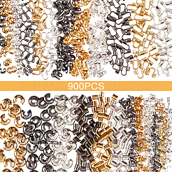 900 Stück 3 Farben Endstücke Kits für DIY-Schmuck&nbsp;KK-SC0001-89