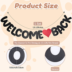 Papier willkommen zurück matter banner&nbsp;DIY-WH20001-89B
