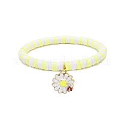 Braccialetti con ciondoli elasticizzati smaltati in lega a tema insetto 4 pz 4 stili&nbsp;BJEW-JB08763