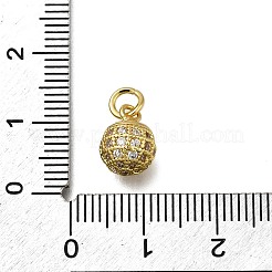 Messing micro pave klar zirkonia charme&nbsp;ZIRC-I070-084G