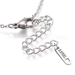 Collane con ciondolo in acciaio inossidabile 304&nbsp;X-NJEW-P206-20P