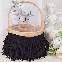 1 ruban à pompons en tissu suédé&nbsp;OCOR-GF0005-60A-01