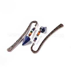 Marque page en lapis lazuli naturel&nbsp;AJEW-C025-01E