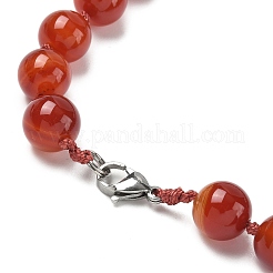 Colliers de perles naturelles cornaline&nbsp;NJEW-S405-16