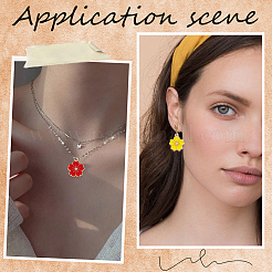 100pcs 5 pendentifs en alliage de couleurs&nbsp;ENAM-SC0005-33