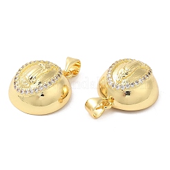 Colgantes de latón con circonita.&nbsp;KK-K339-02G