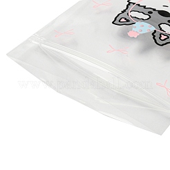 Sacchetti regalo rettangolari in plastica con chiusura a zip&nbsp;OPP-Q008-01A-01