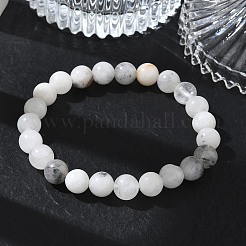 Bracelets extensibles ronds en quartz tourmaliné naturel&nbsp;GG-CBA12F1-02A-11