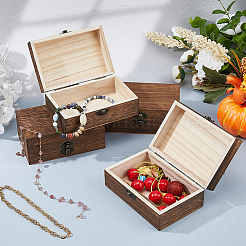 6 Stück Schmuckverpackungsboxen aus Holz&nbsp;CON-FH0001-59