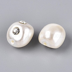 Perles d'imitation perles en plastique ABS&nbsp;SACR-T017-77B