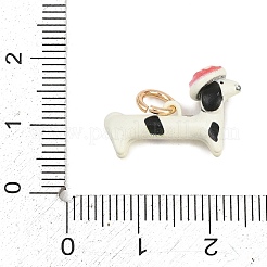 Pendentifs en acier inoxydable 304 émaillés&nbsp;STAS-L312-01G-03