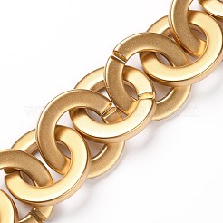 3 fili 3 colori catene rolo' acriliche verniciate a spruzzo opache fatte a mano&nbsp;sgAJEW-SZ0001-64A