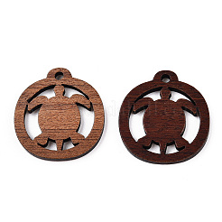 Anhänger aus natürlichem Nussbaumholz&nbsp;WOOD-T023-23