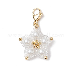 Decorazioni pendenti con perline di semi di vetro&nbsp;HJEW-MZ00170-02