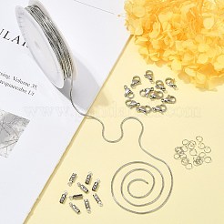 Kit de fabricación de collar de pulsera de cadena de serpiente redonda de diy&nbsp;CHS-CJ0001-32