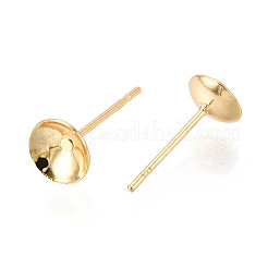 Messing Ohrring Ersatzteile&nbsp;KK-T077-18G-02