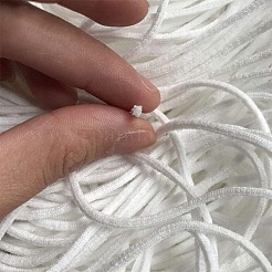 Rundes Gummiband aus Polyester und Elasthan für die Mundschlaufe&nbsp;EC-GF0001-04