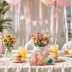 50 bolsa de organza con estampado de corazón&nbsp;OP-TADJ0001-01H