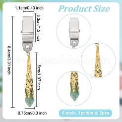 Estrattore per clip per carte di credito con rondelle in acrilico sfaccettato&nbsp;AJEW-PH01535