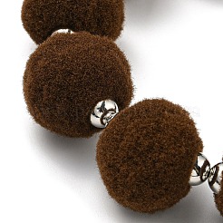 Lanière de téléphone universelle en peluche&nbsp;LS-HJEW-Q011-01B-P