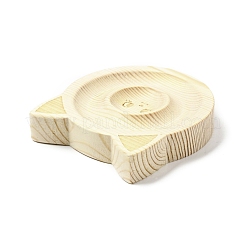 Vassoio porta diplay con anello per dito in legno di pino&nbsp;BDIS-D002-03A-02