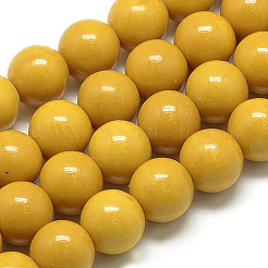 Synthetik Meer weißer Jade Perlen Stränge&nbsp;G-S254-8mm-B04