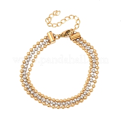 Mehrreihige Kugelkettenarmbänder aus 304 Edelstahl&nbsp;BJEW-C128-01A