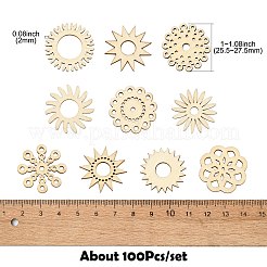Unfertige leere Holzscheiben für Malkunst&nbsp;WOOD-CJC0011-16A