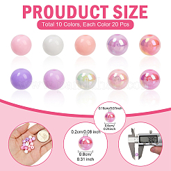 DIY-Kits zur Herstellung von Armbändern aus runden&nbsp;DIY-YW0011-77B