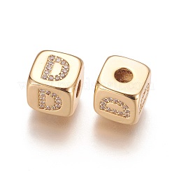 Abalorios de latón con pavé de circonitas&nbsp;LS-KK-K238-16G-D