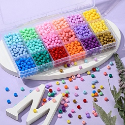 18 Farben undurchsichtige Acrylperlen&nbsp;DIY-YW0005-37