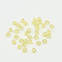 Austrian Crystal Beads, 5301 3mm, Bicone, Jonquil, Size: about 3mm long, 3mm wide, Hole: 0.8mm