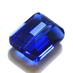 Imitation Austrian Crystal Beads, Grade AAA, Faceted, Rectangle, Blue, 8x9.5x5mm, Hole: 0.9~1mm