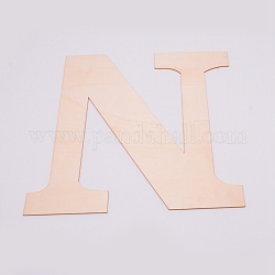 Forme de bois non finie, personnalisable, lettre, letter.n, 29.8x29.5x0.2 cm