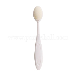 Пластиковая сгибаемая зубная щетка для макияжа, кисти для смешивания чернил, с синтетическим мехом, инструмент красоты, белые, 150x22x22 мм
