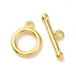 Cierres de palanca de latón, dorado, anillo: 11x2 mm, bar: 19x2 mm, agujero: 1.8 mm