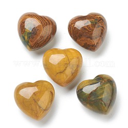 Piedra natural del amor del corazón de pietersita, piedra de palma de bolsillo para el equilibrio de reiki, 19x20x13mm