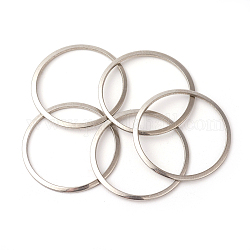 201 anelli di collegamento in acciaio inox, anello, colore acciaio inossidabile, 22x0.6mm, diametro interno: 18~19mm
