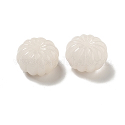 Perline di giada bianco naturale, zucca, 25x15~16mm, Foro: 3.5 mm