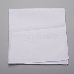 Serviette carrée en coton, torchons de cuisine torchons multi-usages, blanc, 38x38 cm